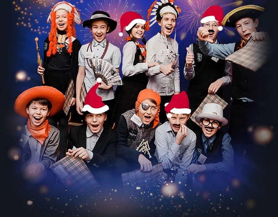 Новый год в школе в Набережных Челнах.